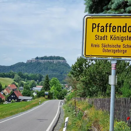 Gaestehaus Teichmann Koenigstein Saechsische Schweiz Lägenhet *